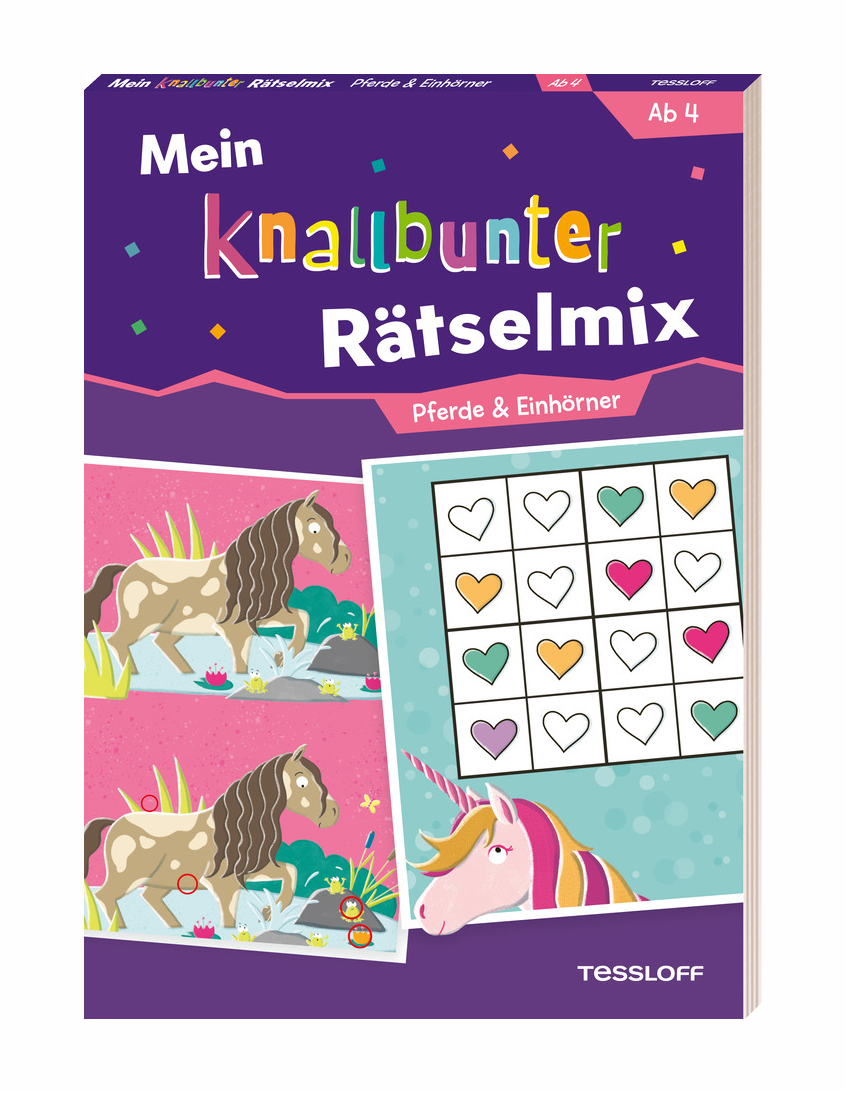 mein-knallbunter-raetselmix-einhoerner-pferde