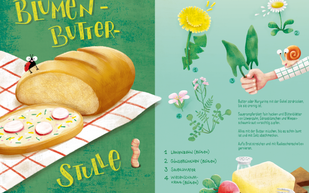 Kalenderrezept: Blumenbutterstulle