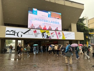 Der Eingang zur Bologna Children´s Book Fair